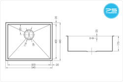 Zenuno 500u Stainless Steel Sink